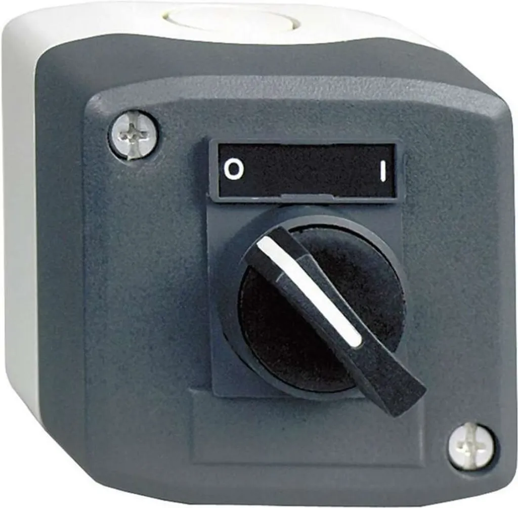 Poste de Commande Complet XALD134 avec Bouton Sélecteur Rotatif Noir
