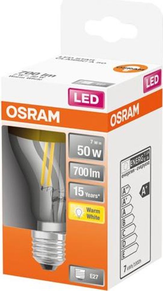 LEDVANCE 4058075435346 LED bulb Warm white 2700 K 6.5 W E27 Image du produit 