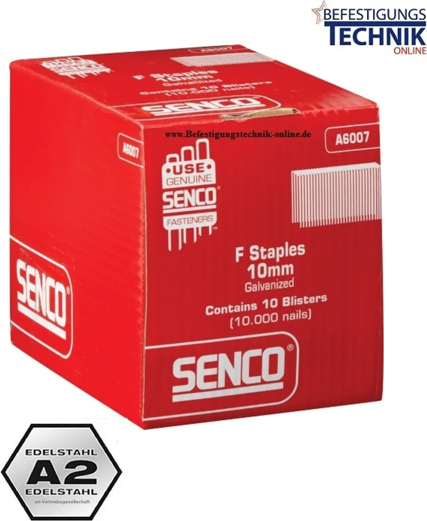Agrafes Senco F05BGAP 8mm Inox Anti-Rouille pour Fixation Durable