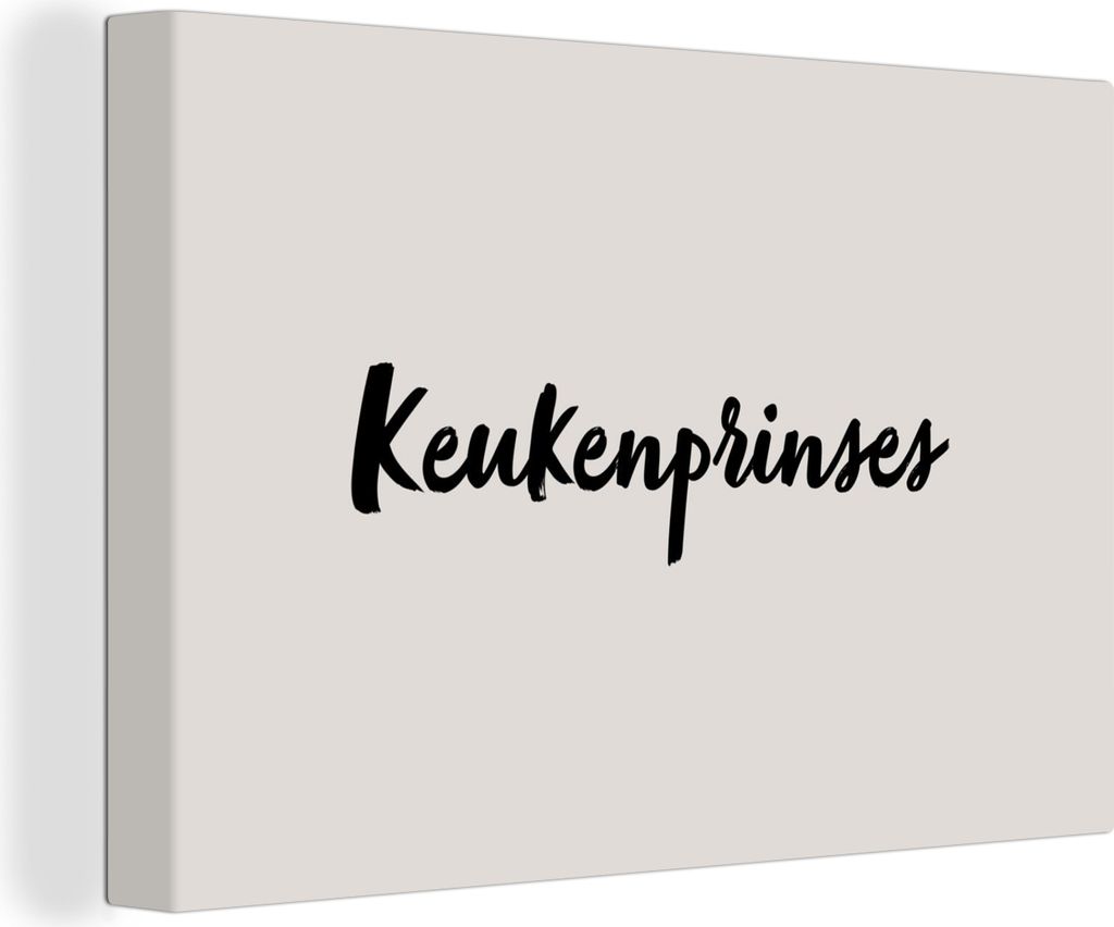 OneMillionCanvasses - Leinwandbilder - 150x100 cm, Taupe - Kitchen Princess - Angebot, Wandbilder Kunstdruck Wanddekoration - Foto auf Leinwand -...