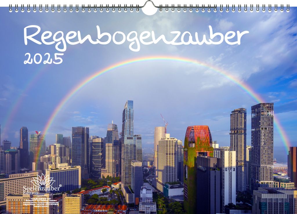 Regenbogenzauber DIN A3 Kalender für 2025 Regenbogen Regenbögen Natur - Seelenzauber
