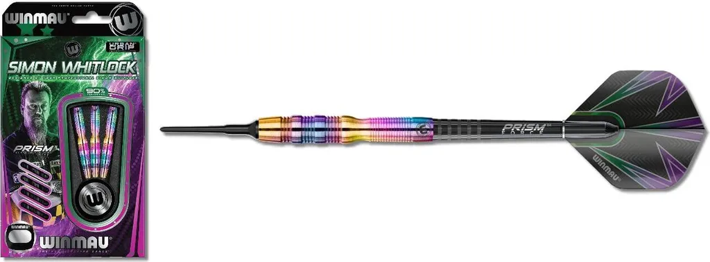 Jeu de 3 Fléchettes Pointes Souples 20g Urbain Simon Whitlock pour Cible