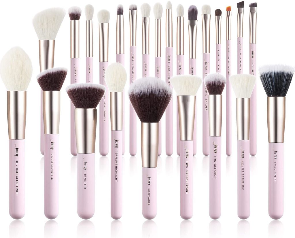 Jessup Pinselset Makeup Pinsel Make Up Pinsel Set 25 Stk Kosmetik Schmink Pinsel Augenpinsel Gesichtpinsel Make Up Brushes Lidschattenpinsel Synthe...