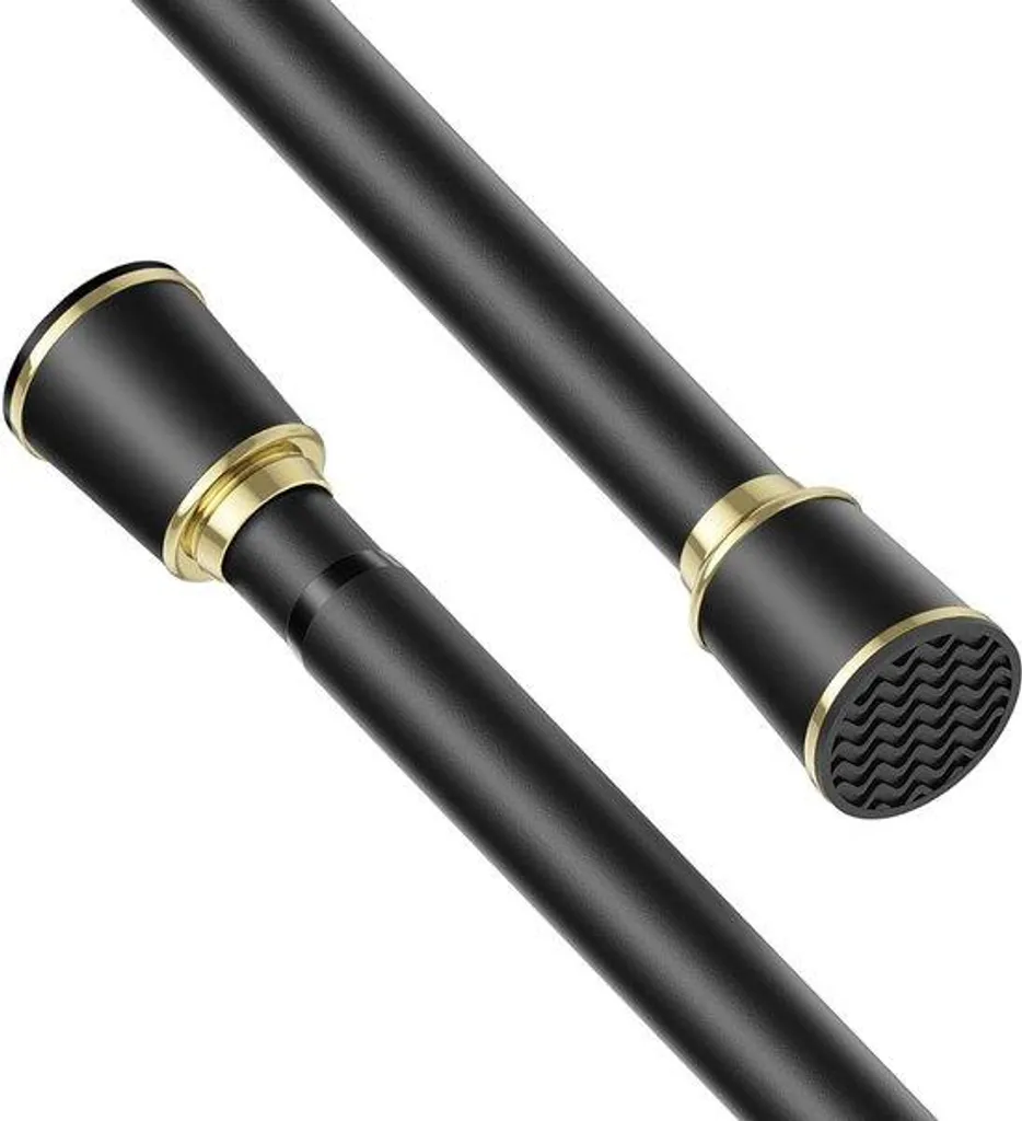 Tringle à rideau de douche 32 mm avec pinces | Télescopique 70-120 cm