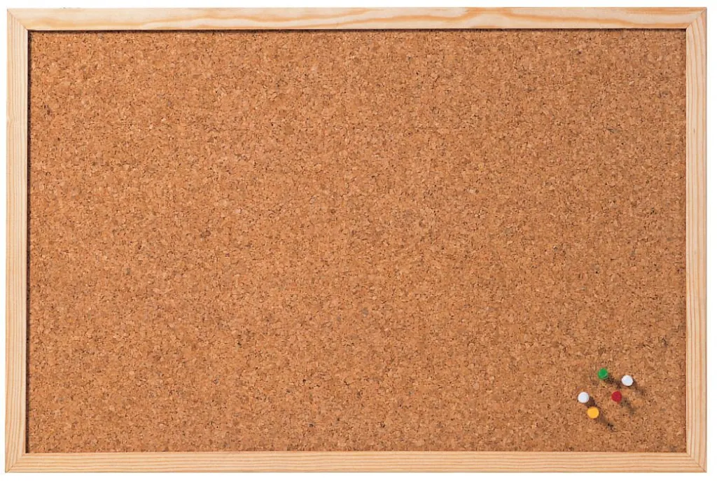 Bacheca per Famiglia Franken 120x80 cm | Lavagna Sughero e Legno