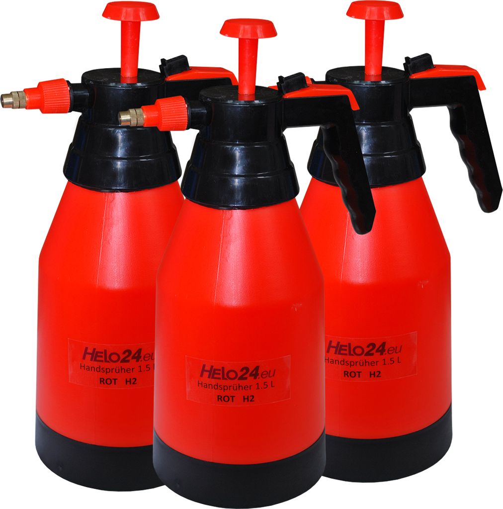 Sprühgerät Drucksprüher Pumpsprüher Gartenspritze Pflanzensprüher 1,5 L (3er Set Modell H2)