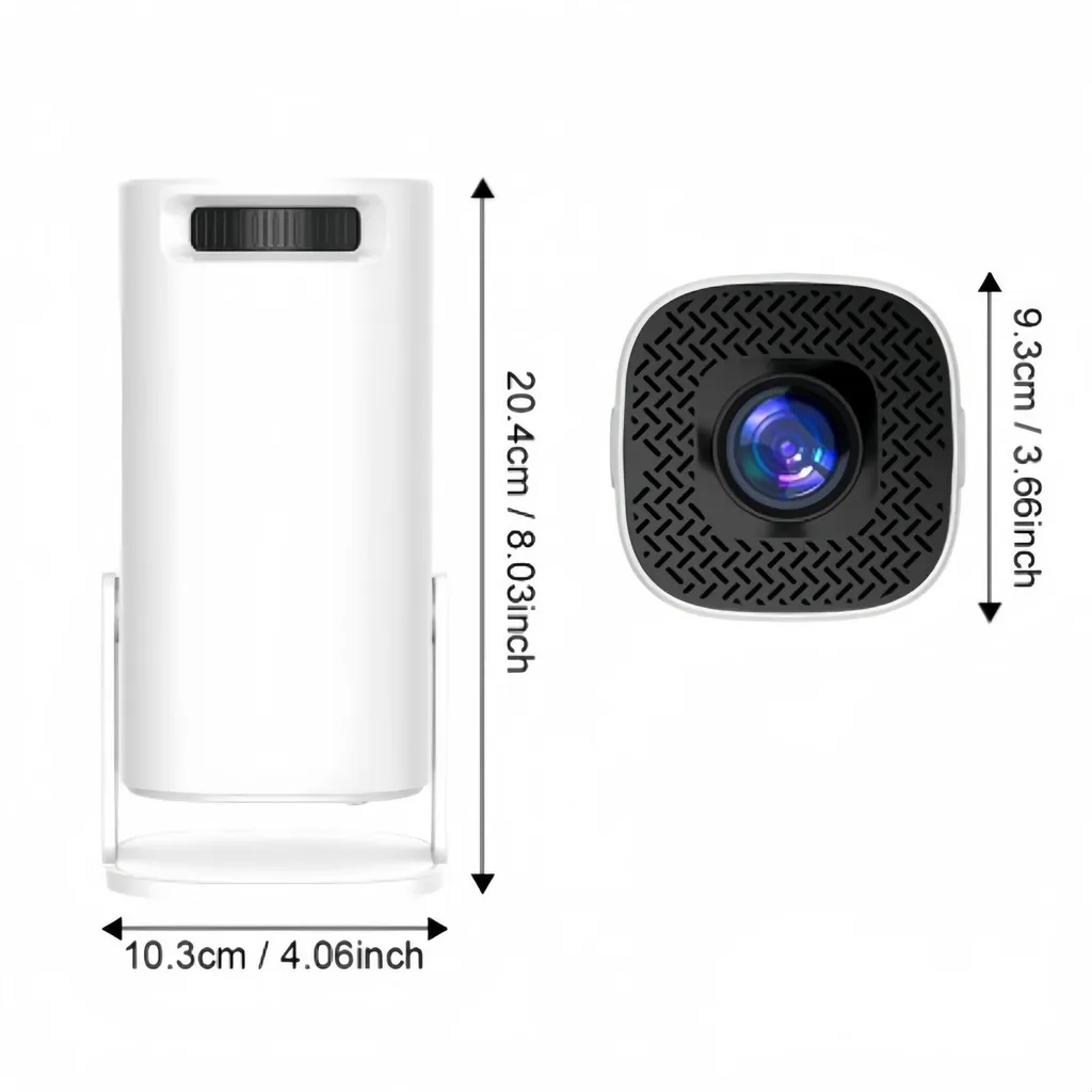 Mini Vidéoprojecteur Android Réglable 180° pour Cinéma Maison et Extérieur