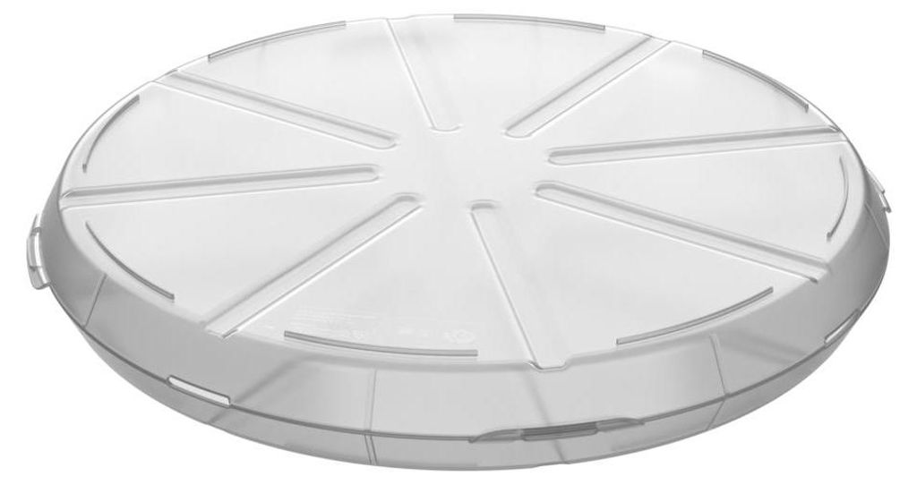 Pizzabox 'ToGo' - BPA-freie Aufbewahrungsbox von Pizza Wiederverwendbare Kunststoffbox aus recylebarem Material - transparent