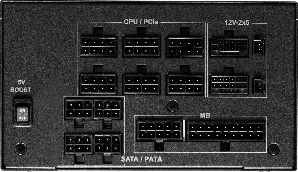 Alimentation 1300W ASRock pour PC de streaming et réalité virtuelle - 5