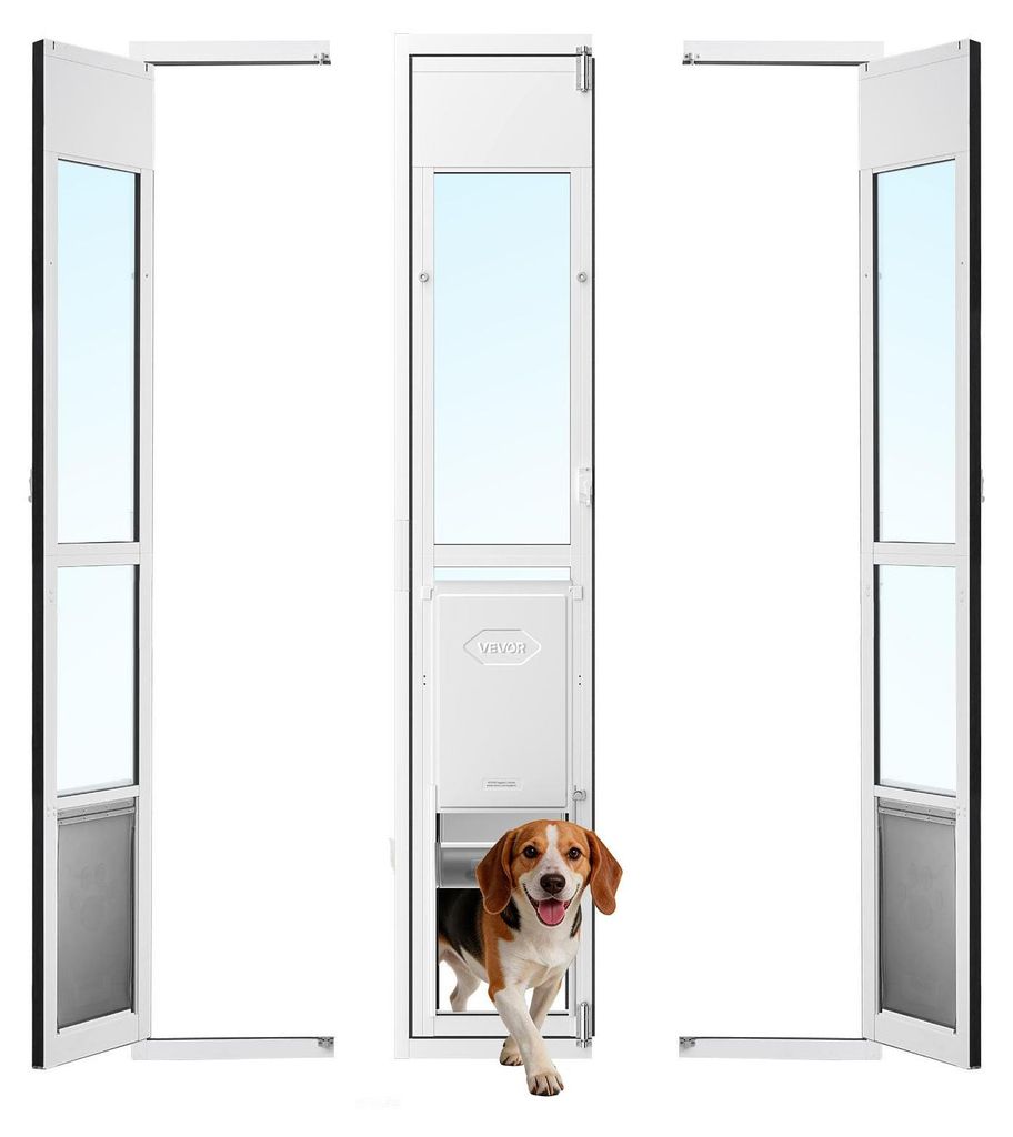 VEVOR Hundeklappe für Glasschiebetür, Hundetür Produktbild 