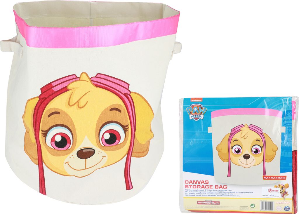 Toi-Toys - Paw Patrol - Leinen-Aufbewahrungskorb Leinensack Wäschesack Skye