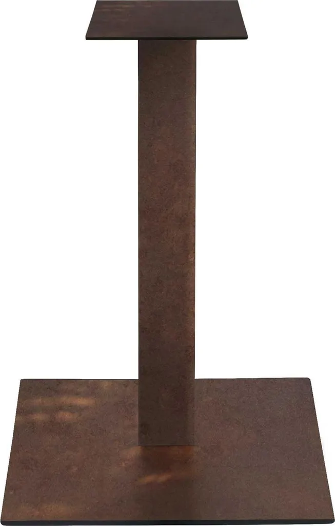 Base Tavolo Acciaio Bronzo 50x50x72h | MilaniHome Altissima Stabilità