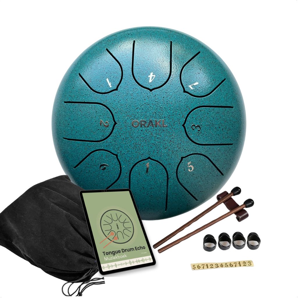 Orakl® - Steel Tongue Drum Echo meergrün - Inklusive Produktbild 