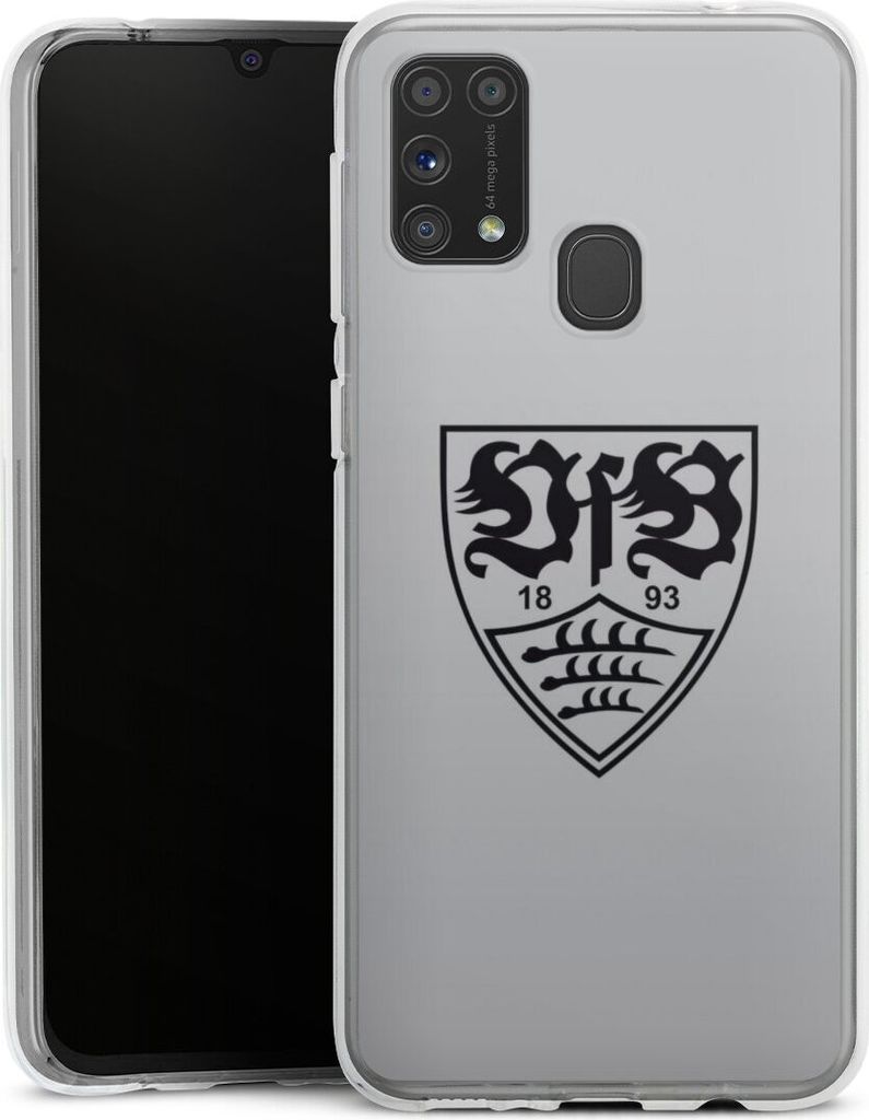 DeinDesign Handyhülle für Samsung Galaxy M31 Silikon Hülle Case Smartphone Schutzhülle Logo Offizielles Lizenzprodukt VfB Stuttgart