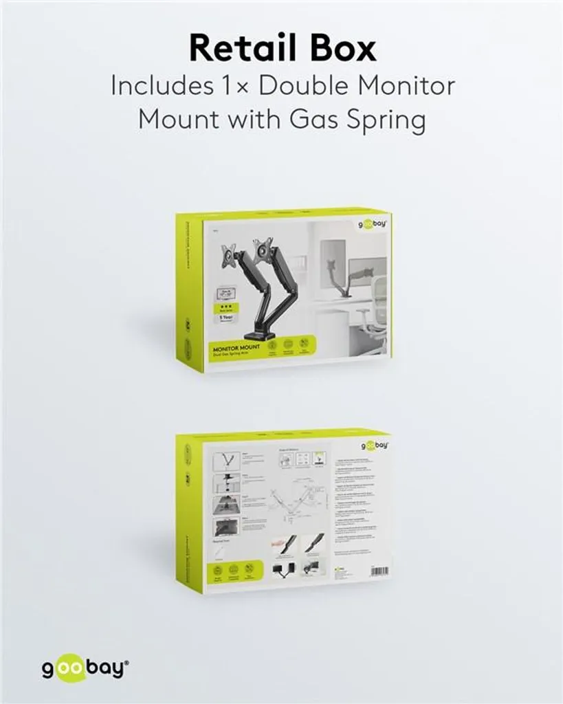 Support Double Écran pour Libérer de l'Espace et Corriger votre Posture PC - 2