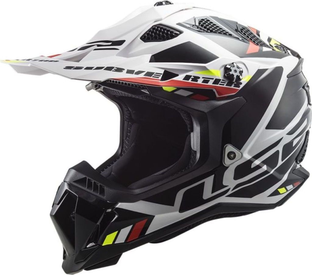 LS2 MX700 Subverter Evo II Stomp Motocross Helm, weiß/schwarz, L (59/60)