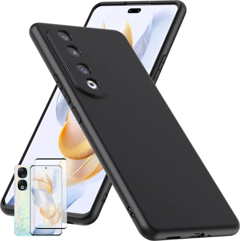 Custodia Sottile Honor 90 Pro Silicone & Vetro 4D H9 | Stile e Sicurezza