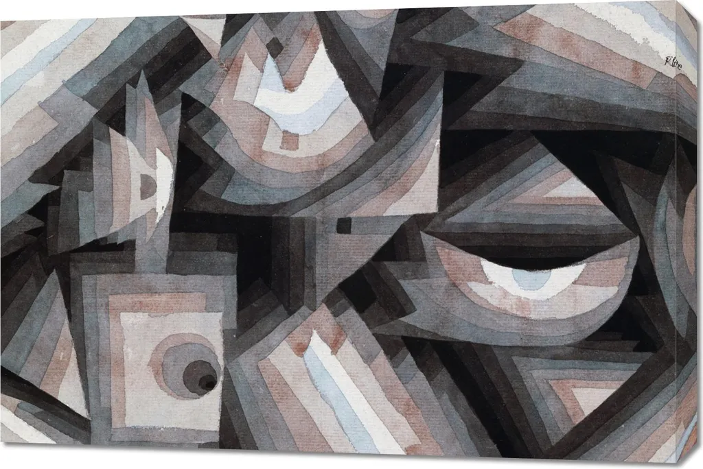 Décoration Murale Paul Klee 90x60 cm aux Couleurs Crystal Gradation