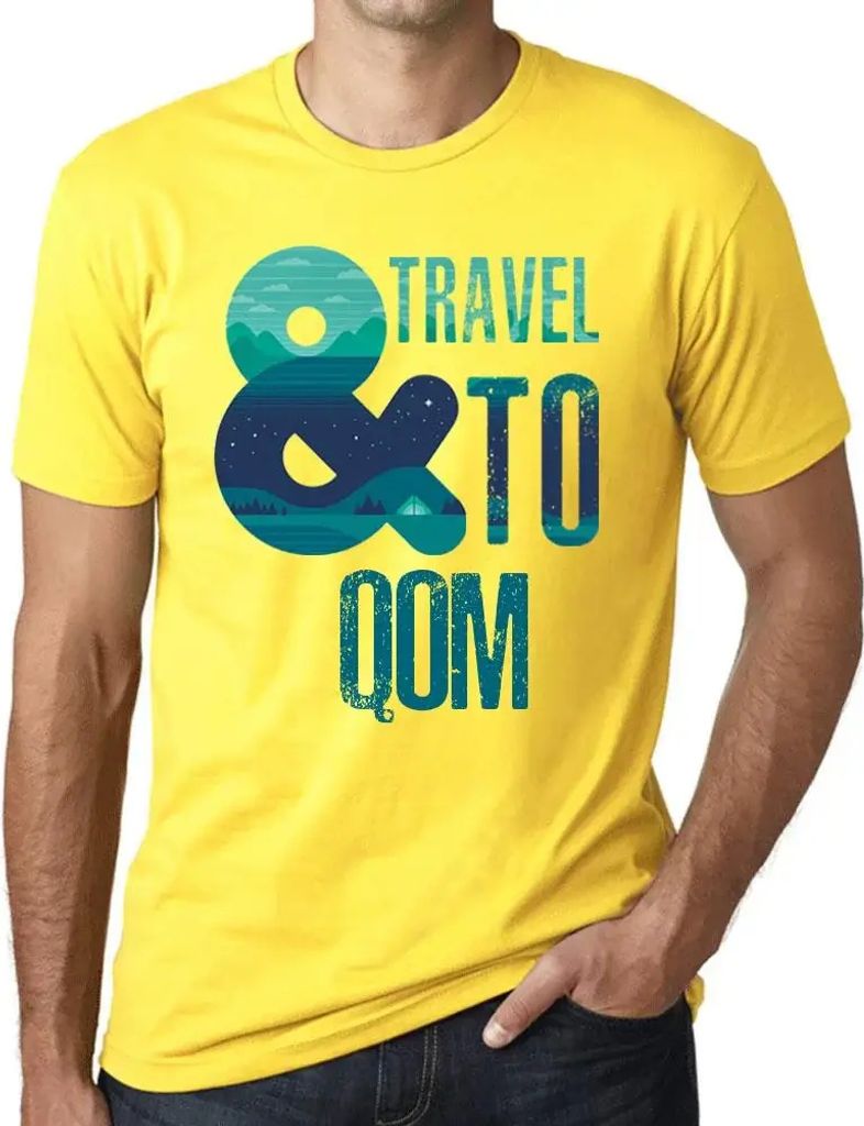 Herren Grafik T-Shirt Und Reisen nach Qom – And Travel To Qom – Öko-Verantwortlich Vintage Jahrgang Kurzarm Lustige Druck Geburtstag Geschenk ...