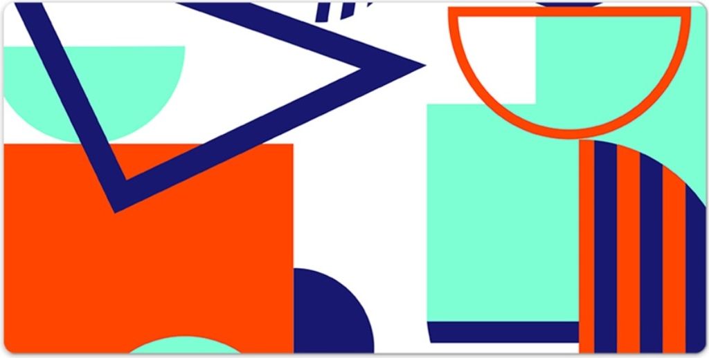 Tischunterlage - Mauspad - 120x60 cm - Laptop Schreibtischmatte - Abstraktes Muster
