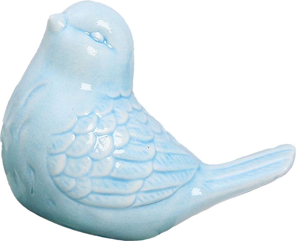 Niedliche Vogel Ornament Keramik Moderne einfache Vogel Ornament für Wohnzimmer Home Decor Blau