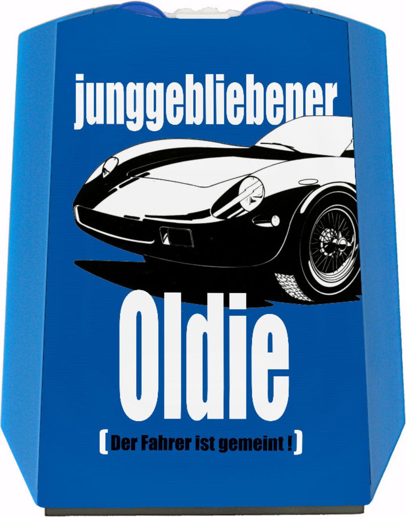 Junggebliebener Oldie Sportwagen Parkscheibe mit ironischem Spruch