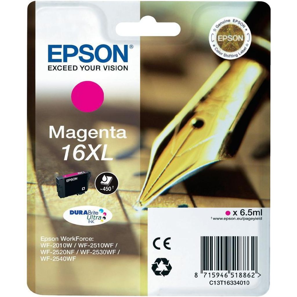 Epson 16XL - Taille XL - magenta - Original - Cartouche Image du produit 