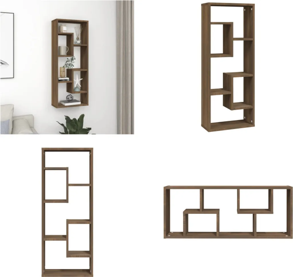vidaXL Scaffale Parete Effetto Rovere 36x90 cm | Calore e Ordine