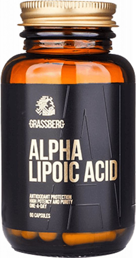 Grassberg Alpha Lipoic Acid (60 Caps) Unflavoured - Produktbild 