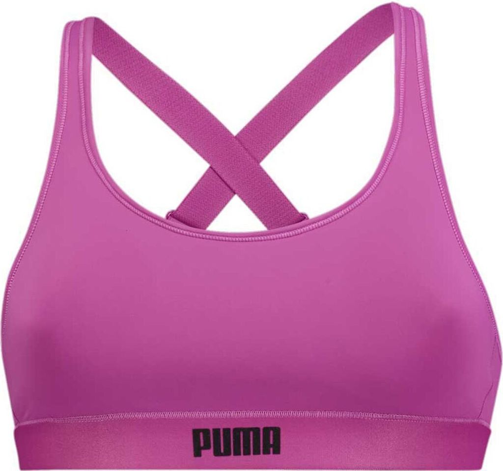 Puma Padded Sport-bh Rosa L Frau Rosa L