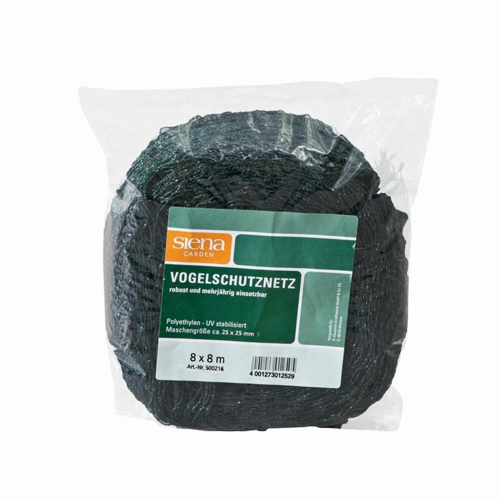 SIENA GARDEN Vogelschutznetz 8x8m, Profi Produktbild 