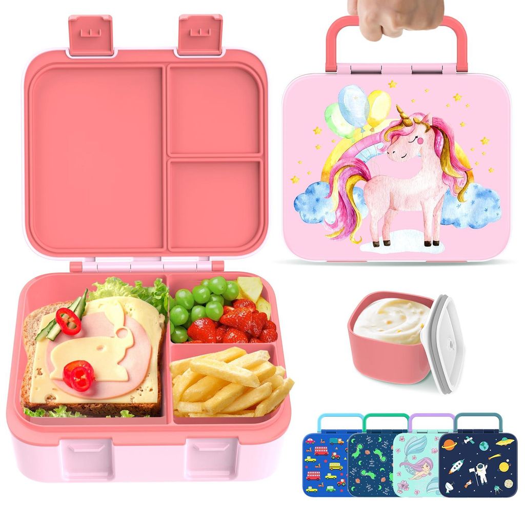 Lunchbox für Kinder, Bento-Box, mehrteilige Aufbewahrungsbox für Lebensmittel für Jungen, Mädchen, Kinder, Erwachsene, Arbeit und Schule.