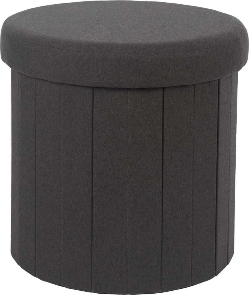 Pouf Noir d'Appoint - Solution pour Manque de Sièges dans le Séjour - 3