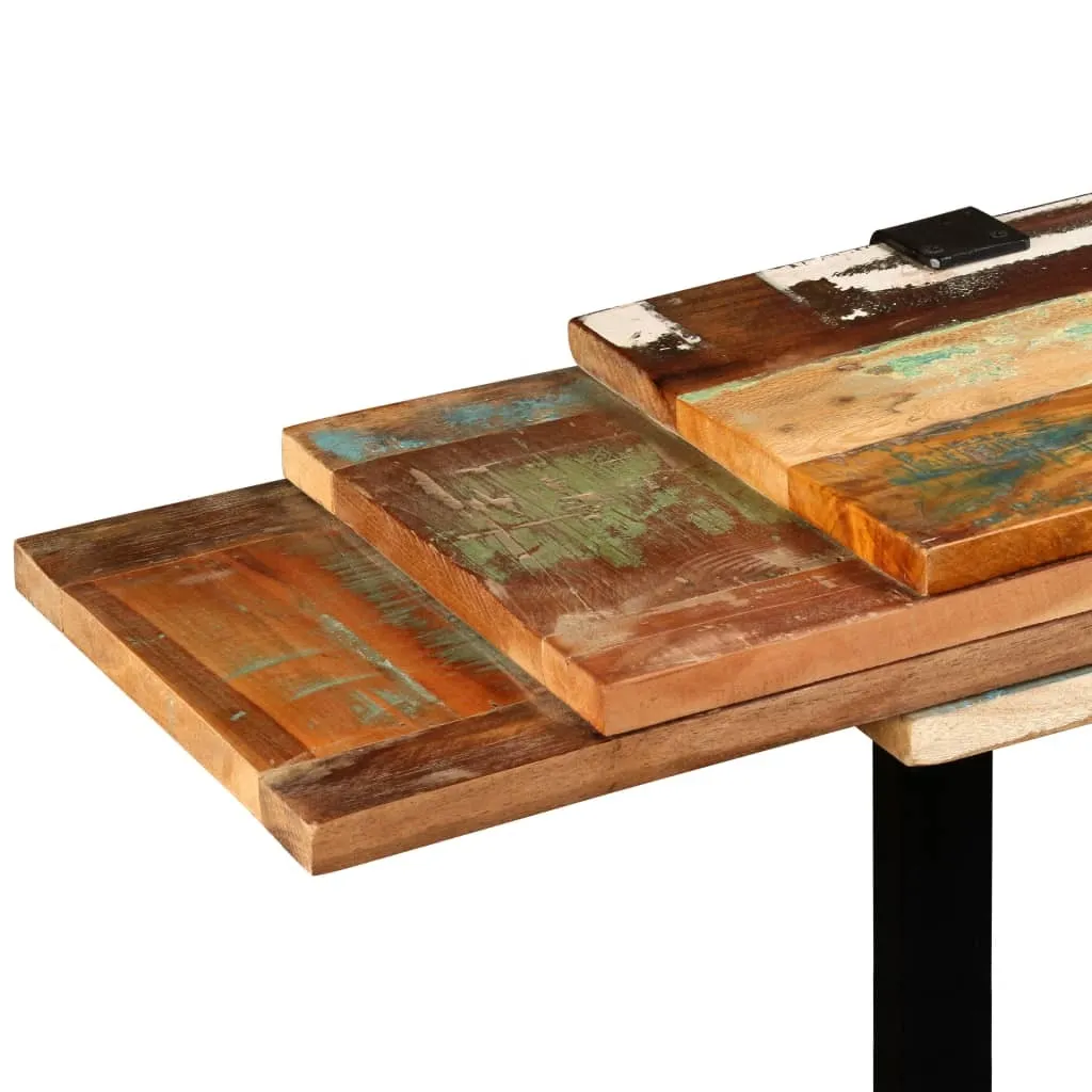Console extensible en bois de récupération pour entrée et salon design