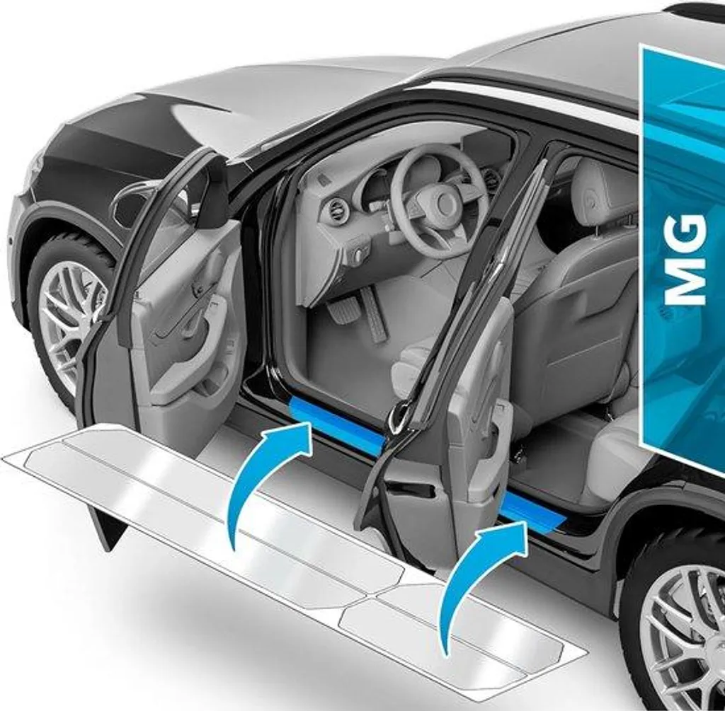 Protection carrosserie transparente souple en lot de 6 films adhésifs