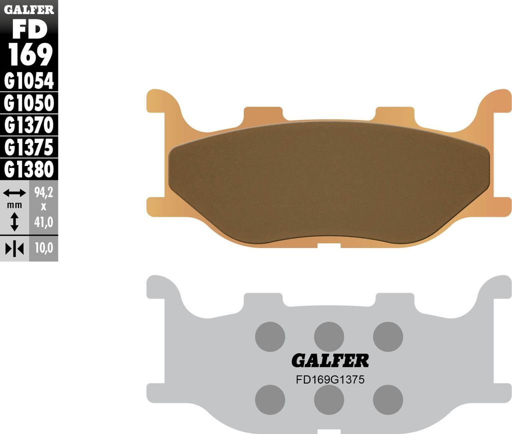 Bremsbeläge Kh199 Gesintert Metallic (Gold) Sport