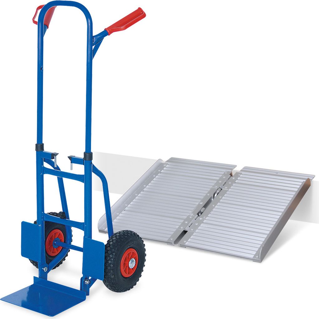 Set, Klapp-Transportkarre + Klapp-Alurampe