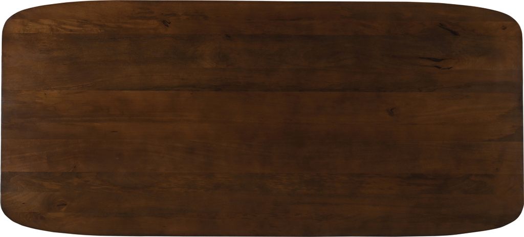 SIT Möbel Tischplatte 200 x 100 cm | Plattenstärke 3 cm | Mango massiv, braun | B 200 x T 100 x H 3 cm | 14747-30 | Serie RONDURA