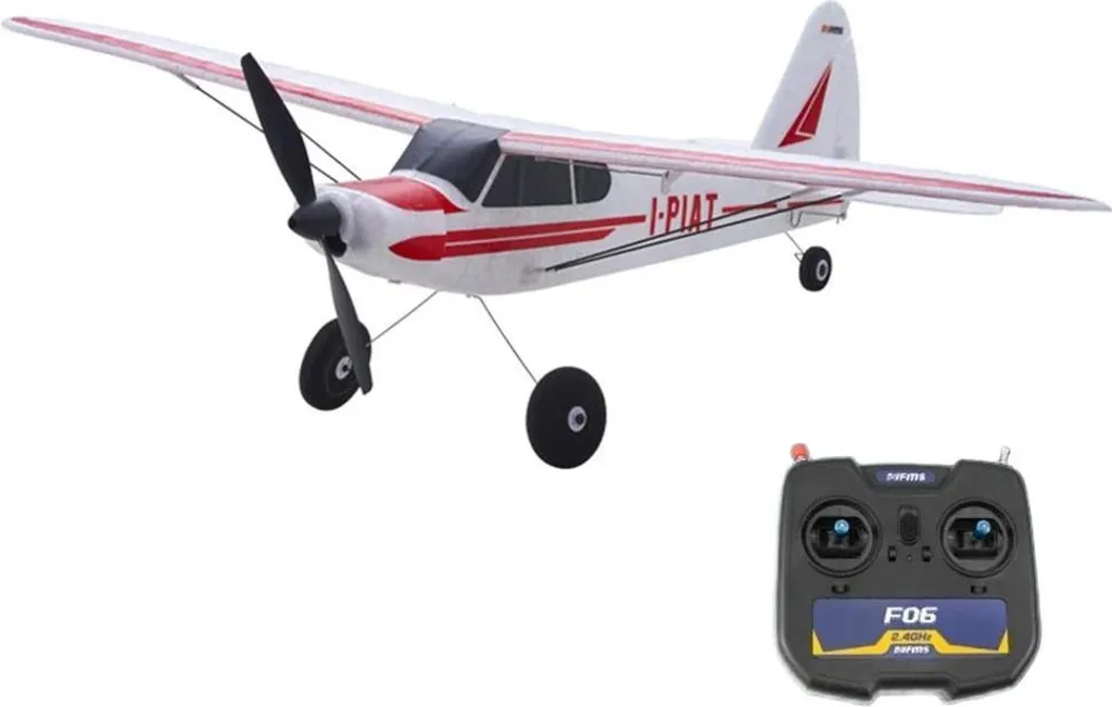 Avion RC PA-18 Gyro-stabilisé 4 Canaux 2.4GHz Idéal pour Débutant RTF