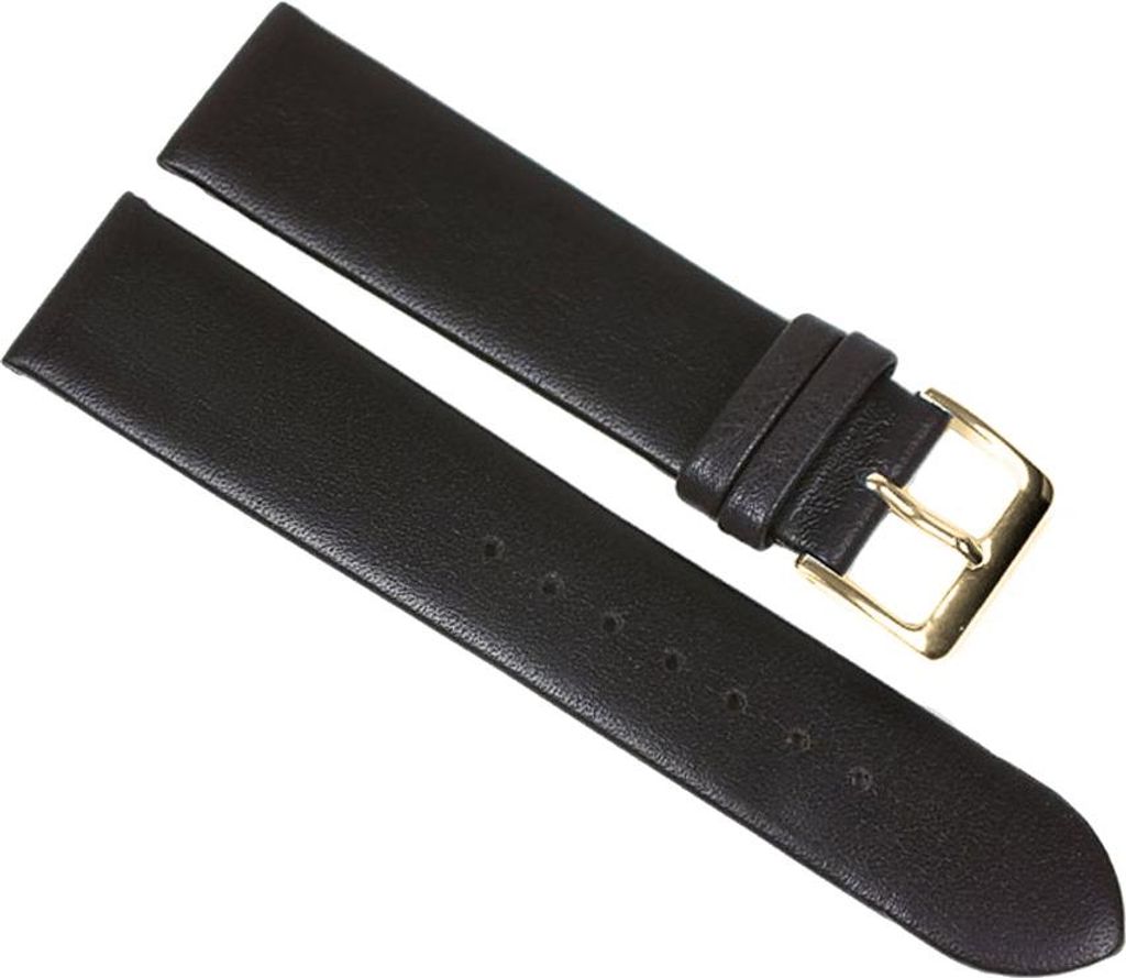 Berlin Ersatzband Uhrenarmband Kalbsleder Band schwarzbraun 23201G, Stegbreite:12mm