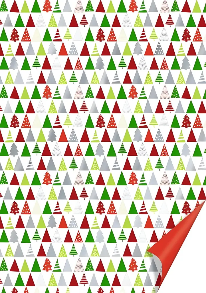 Carton à motifs Heyda 204772723 Sapin A4 rouge et argenté pour loisirs