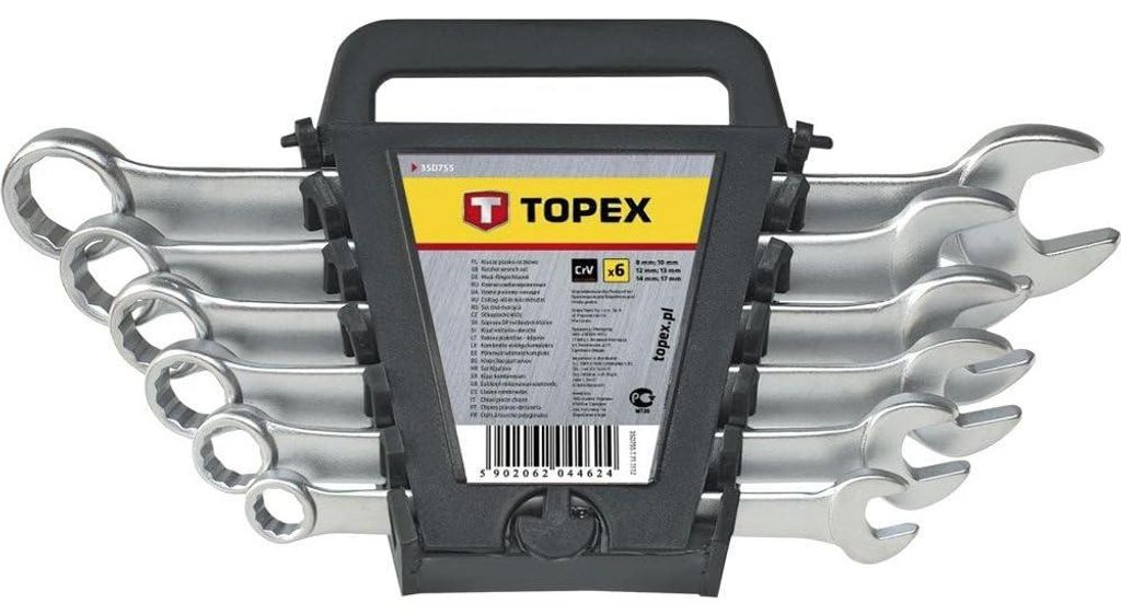 TOPEX Chiavi combinate 6-22 mm, set di 12 pezzi. Immagine del prodotto 