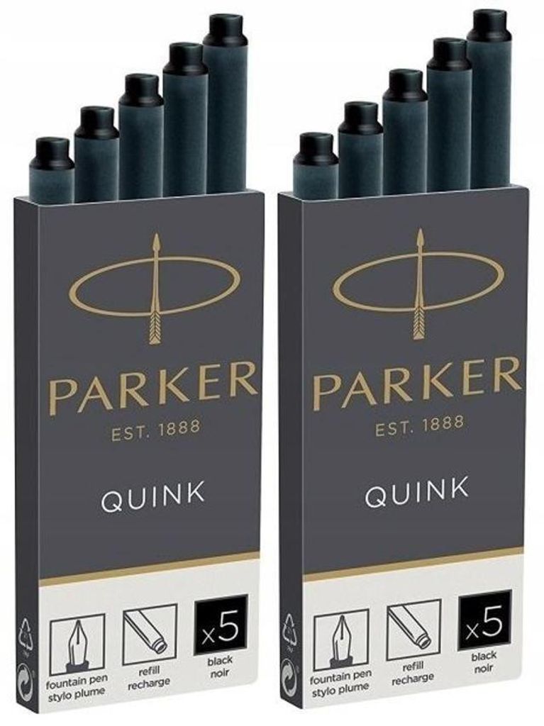 Parker 1x5 Tintenpatrone Quink, Schwarz – Blau Produktbild 