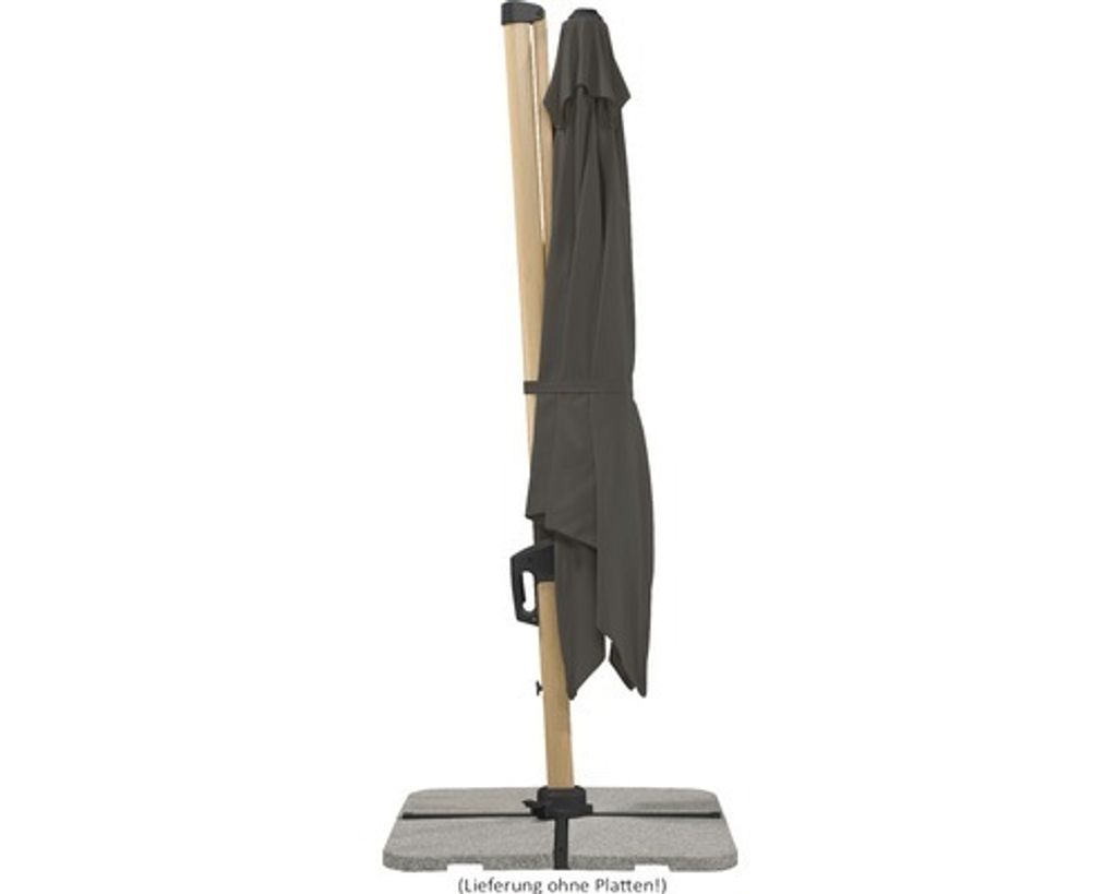 Schneider Ampelschirm RHODOS TWIST WOODY ca. 300 x 300 cm, Produktbild 8