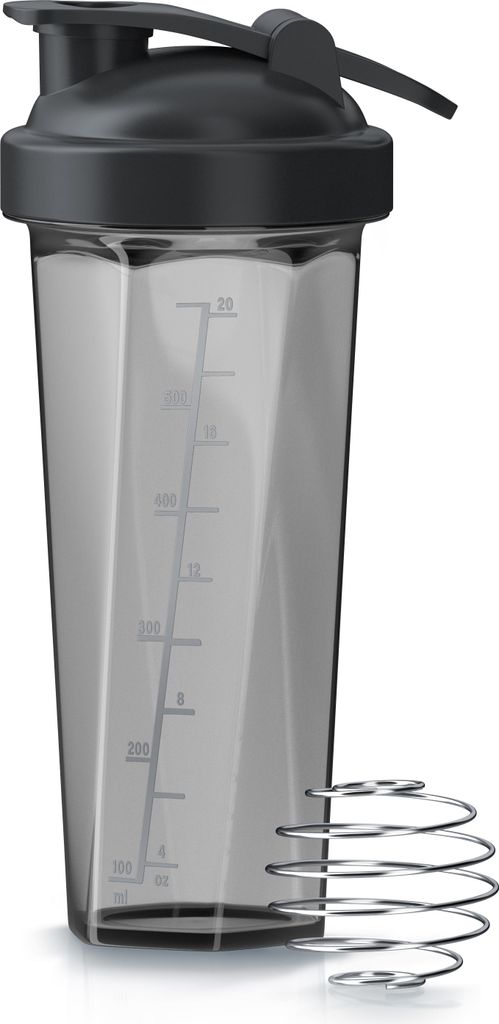 Arendo Protein Shaker Eiweißshaker, Proteinshaker, 700 ml, verschließbar, spülmaschinengeeignet, BPA Frei, Shaker inkl. Mixball, Eiweiß Mixbech...