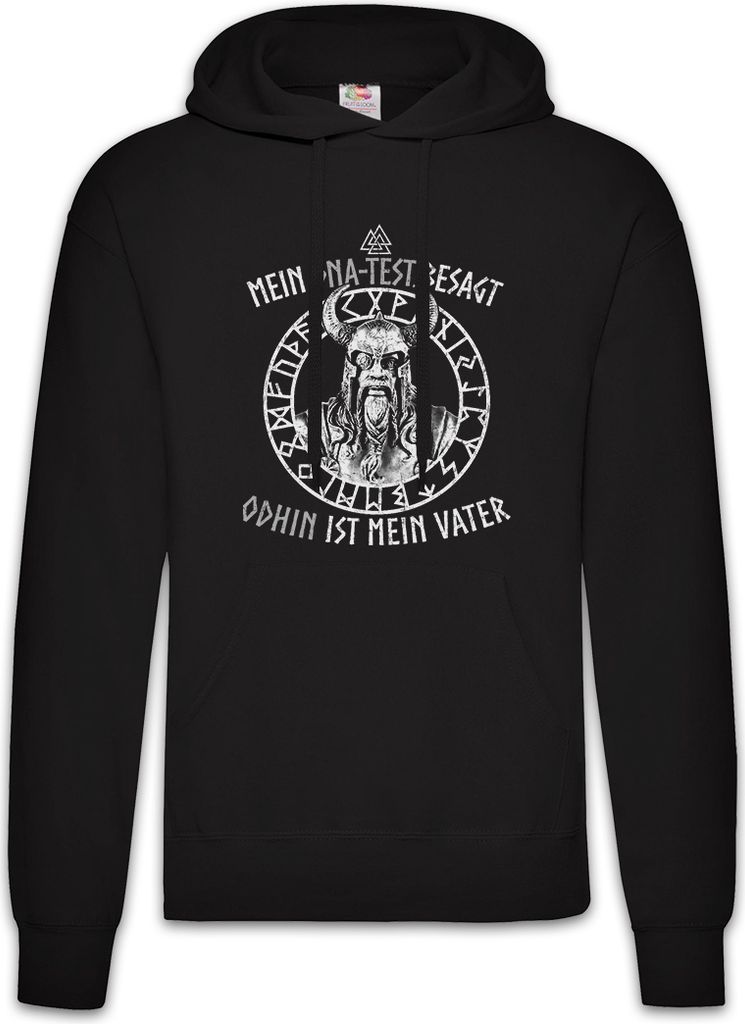 Urban Backwoods Odhin Ist Mein Vater, Herren Hoodie, Farbe: Schwarz, Größe: 3XL
