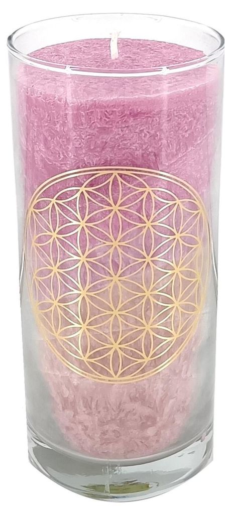 Kerze "Love BDL" im Glas Stearin 14cm