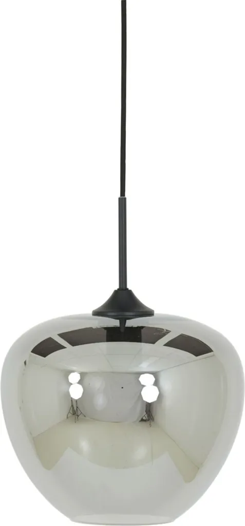 Light & Living Mayson Lampada Sospensione Vetro Nero E27 2952312