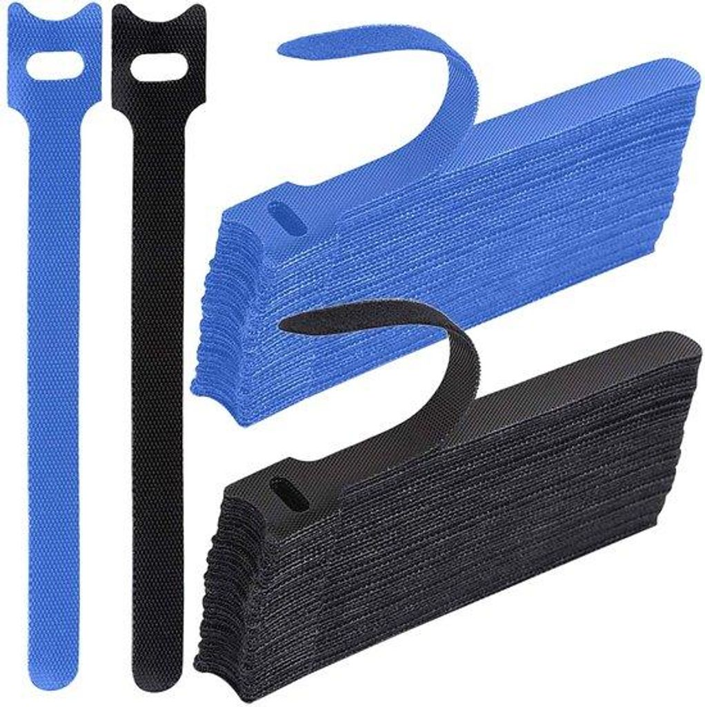 100 Stück verstellbare Kabelriemen, multifunktionelle Kabelbinders mit Lusbevestigung, herstellbare Kabelbanden, Kabelbinders für Kabelmanagement