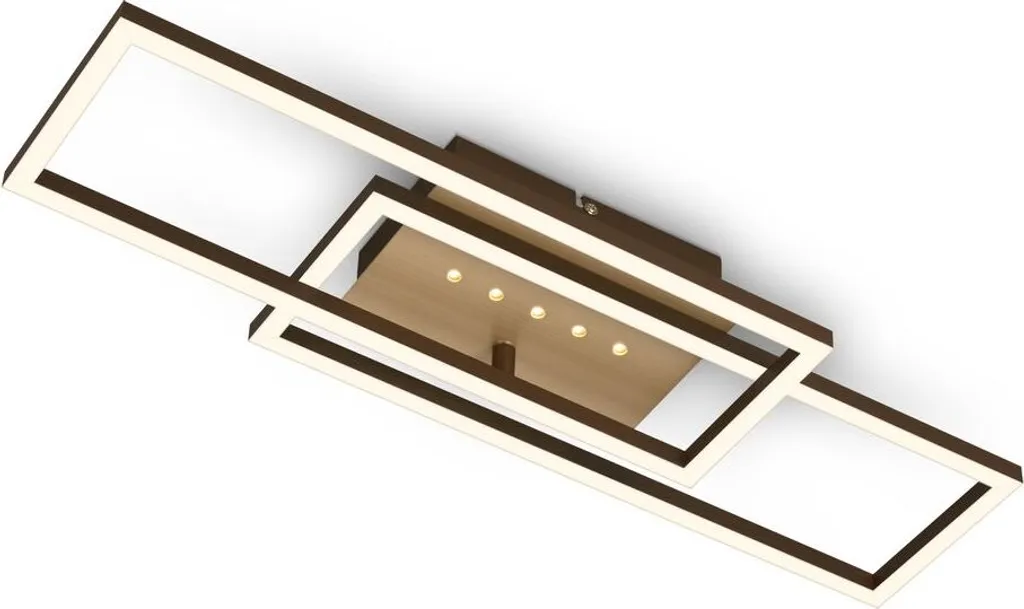 Suspension LED Moderne 30W Brun-Or à Effet Pointillé - Éclairage Salon